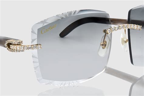 cheap cartier buffalo horn glasses|iced out buffalo cartier glasses.